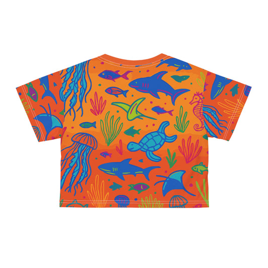 Ocean Life Crop Tee