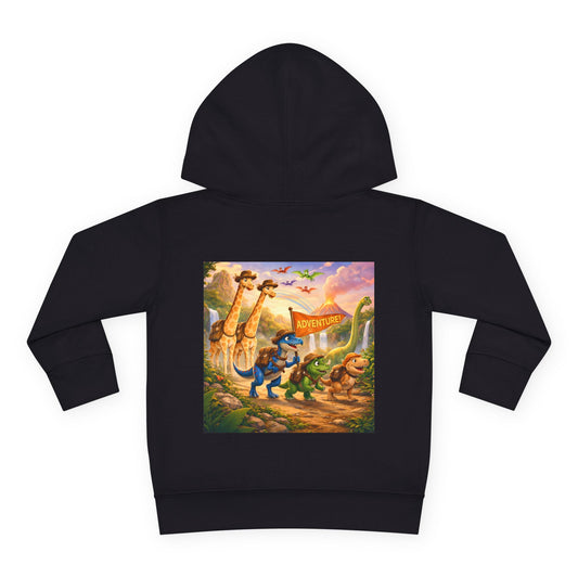 Toddler Colorful Dino Adventure Pullover Hoodie