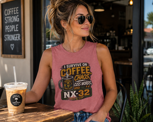 Coffee, Chaos & NX32 Women's Crop Top