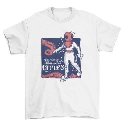 Underwater cities t-shirt