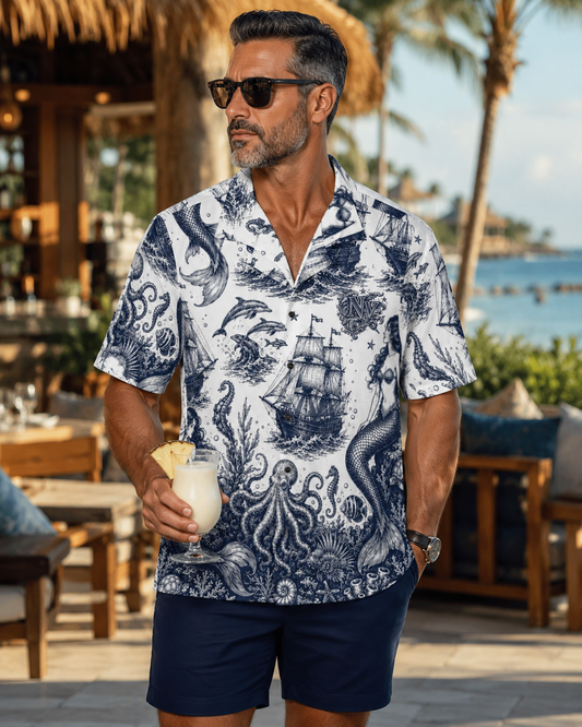 Nautical Hawaiian Shirt