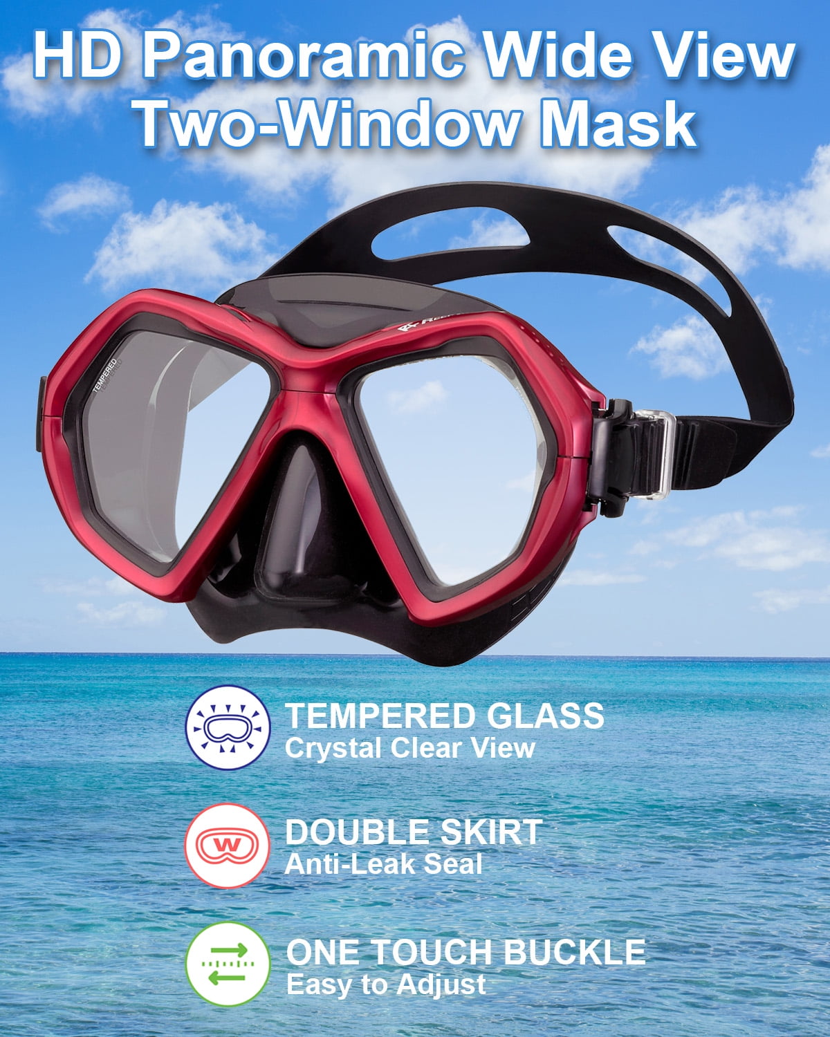 Mask & Snorkel Set, White