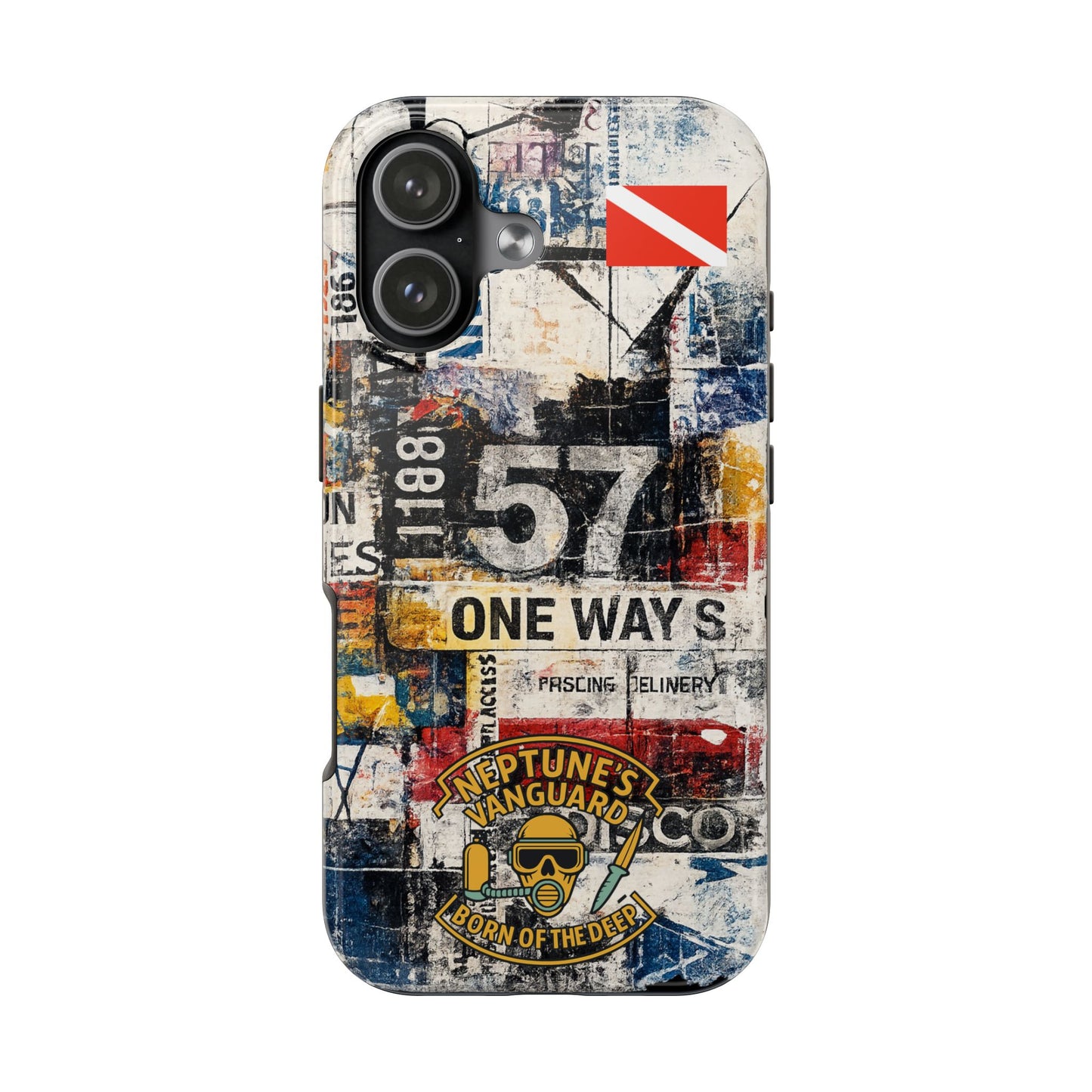 Grunge Street Collage Tough Phone Case