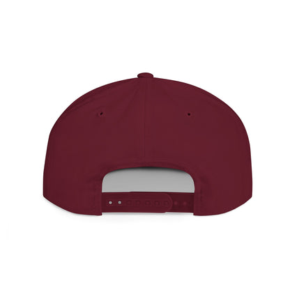 Flat Bill Snapback - 1st Infantry "Red Currakee" Spade Logo Cap