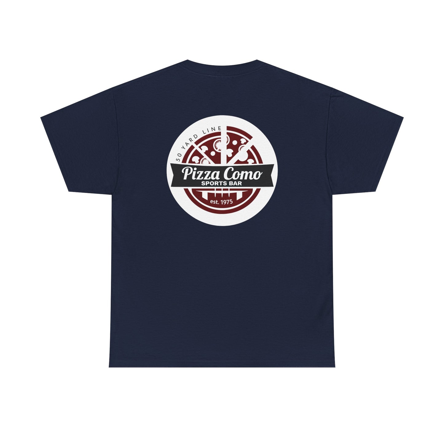 Classic 50 Yard Line Pizza Como Logo T Shirt