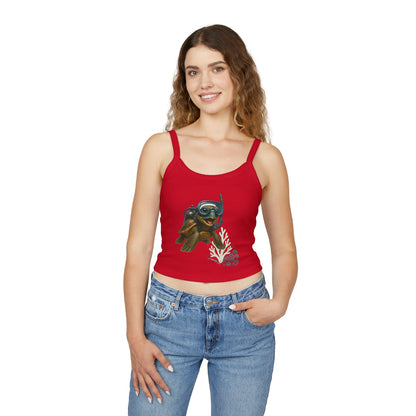 Scuba Turtle Spaghetti Strap Tank