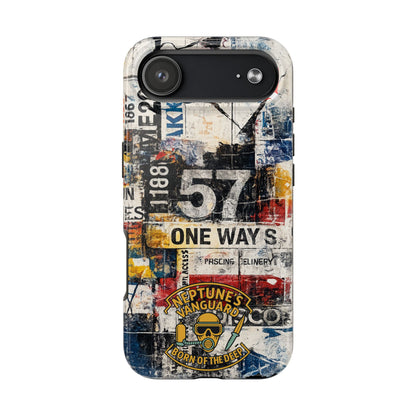 Grunge Street Collage Tough Phone Case