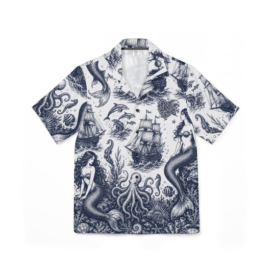 Vintage Nautical Hawaiian Shirt