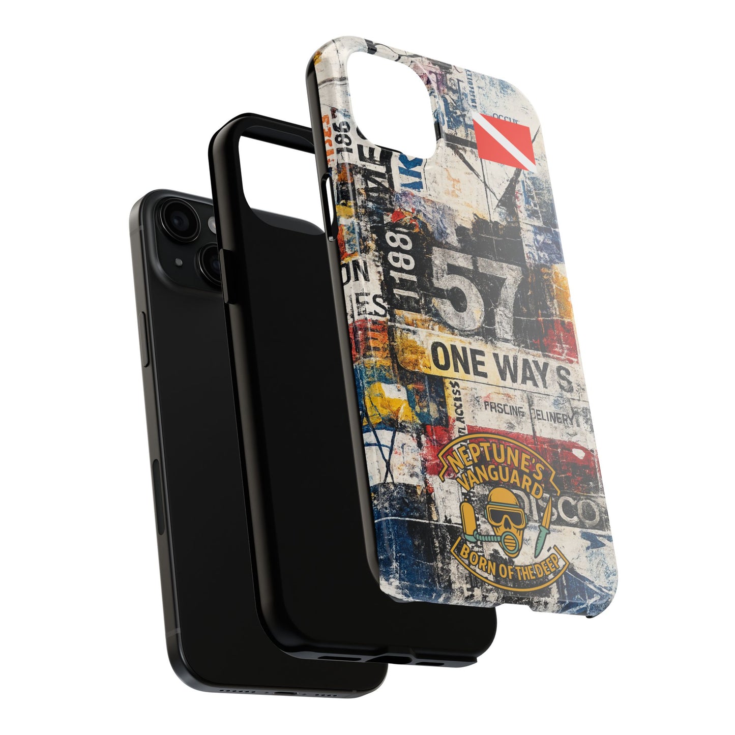 Grunge Street Collage Tough Phone Case