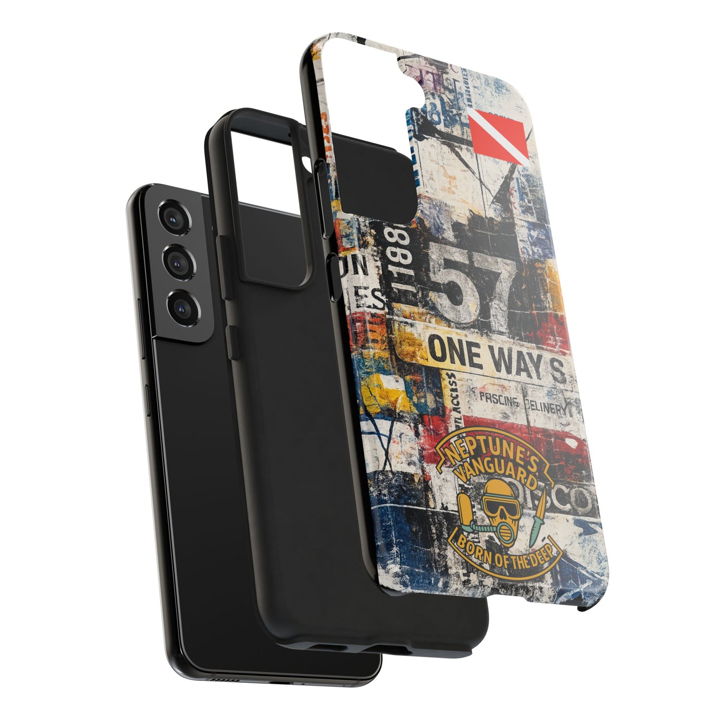 Grunge Street Collage Tough Phone Case