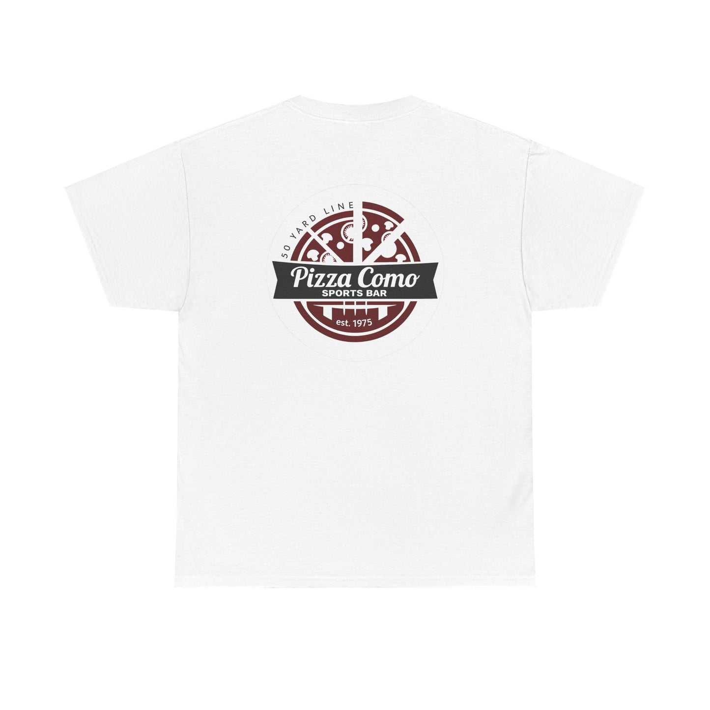 Classic 50 Yard Line Pizza Como Logo T Shirt