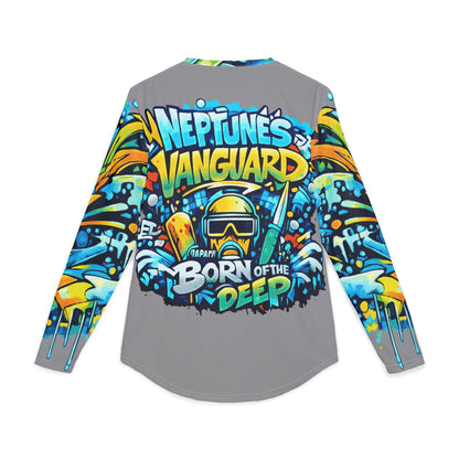 Gray Ocean Graffiti UV Long Sleeve