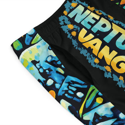 Black Ocean Graffiti Board Shorts