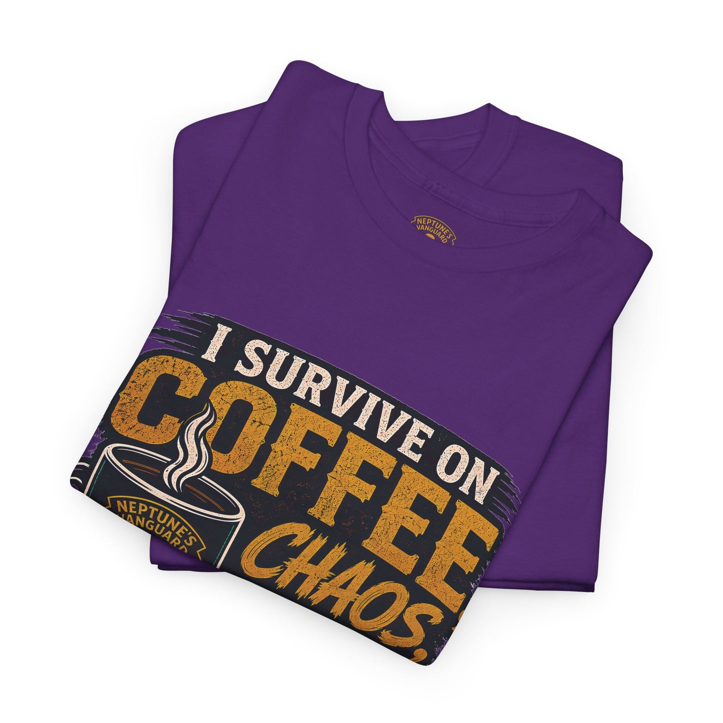 Funny Nitrox Diver T-Shirt | I Survive on Coffee, Chaos, Cuss Words & NX32