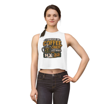 Coffee, Chaos & NX32 Women's Crop Top