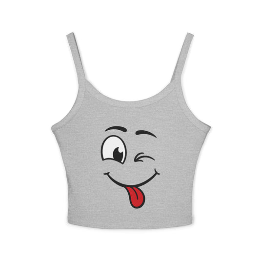 Wink Face Women’s Spaghetti Strap Tank Top