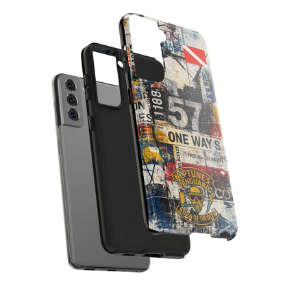 Grunge Street Collage Tough Phone Case