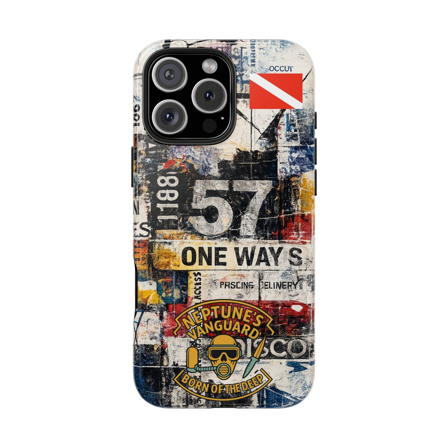 Grunge Street Collage Tough Phone Case