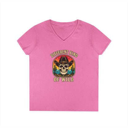 Ladies' V-Neck T-Shirt  'Different Kind of Wild'