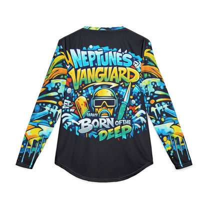 Black Ocean Graffiti UV Long Sleeve