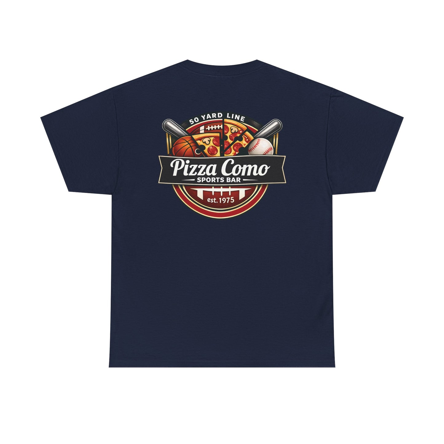 Pizza Como Sports Bar Logo T Shirt