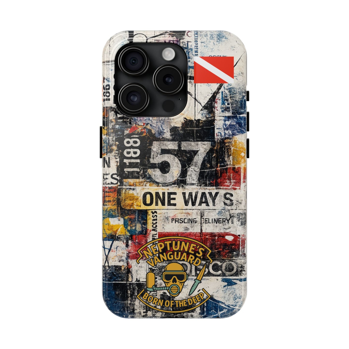 Grunge Street Collage Tough Phone Case
