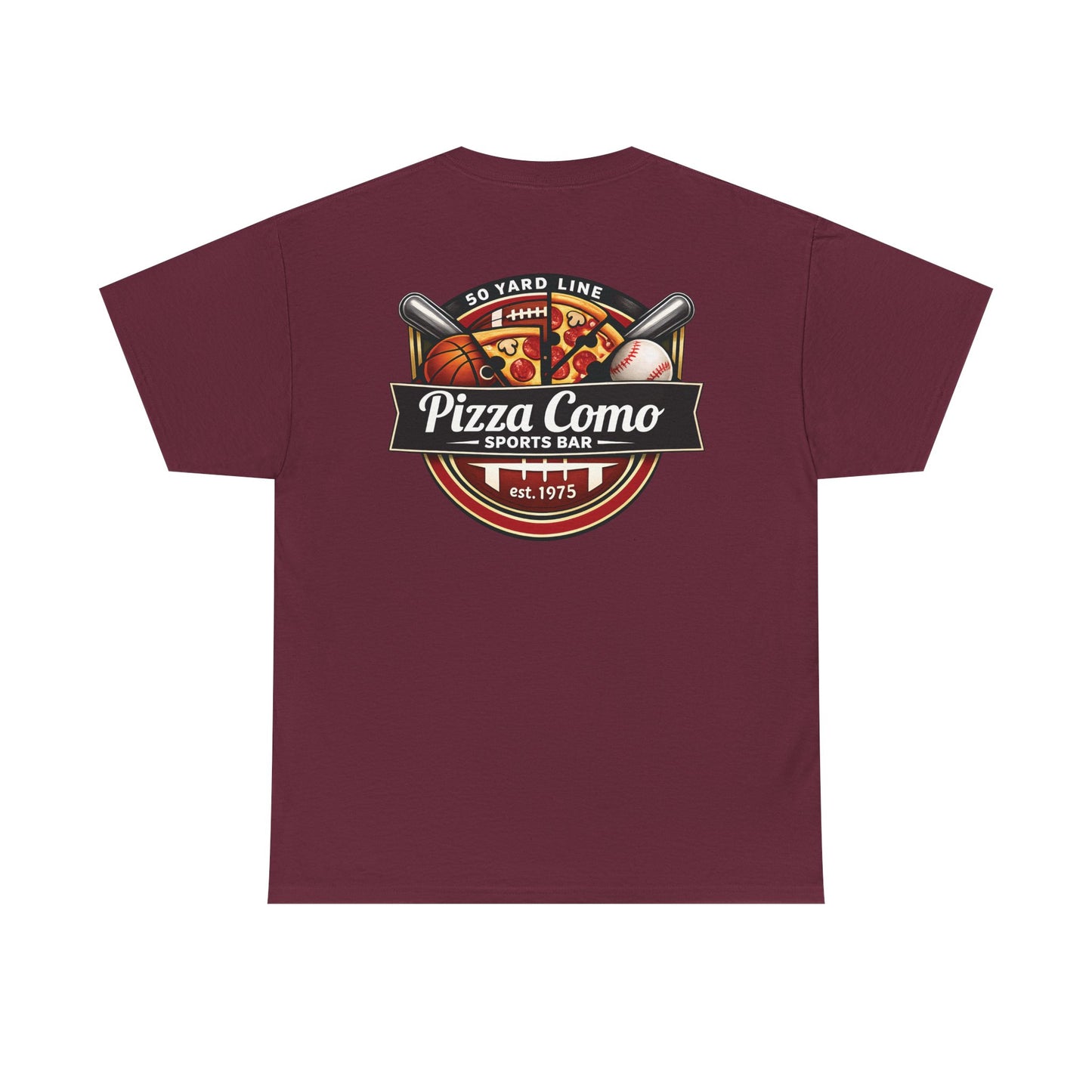 Pizza Como Sports Bar Logo T Shirt
