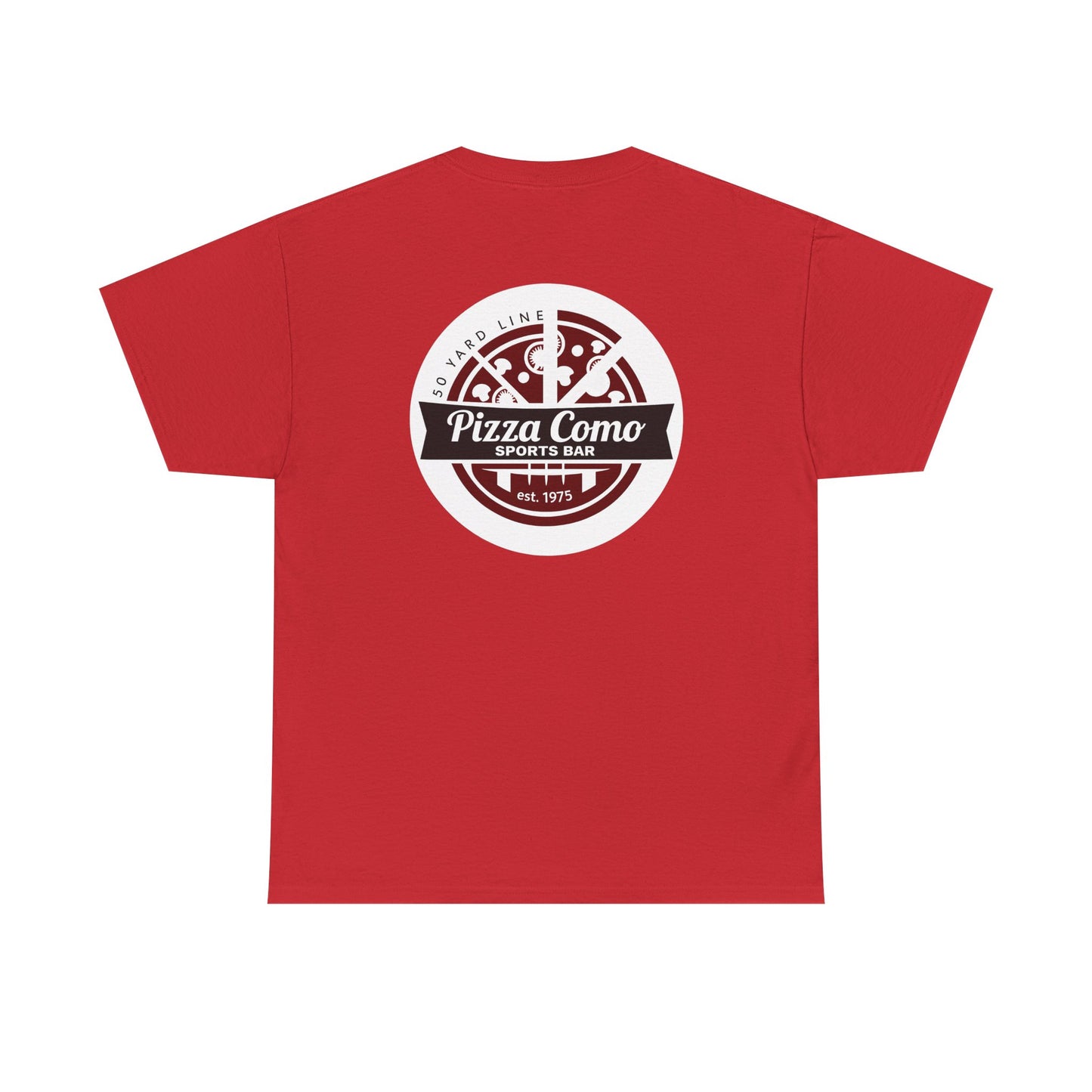 Classic 50 Yard Line Pizza Como Logo T Shirt