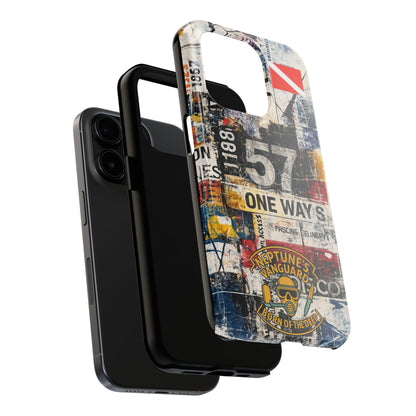 Grunge Street Collage Tough Phone Case
