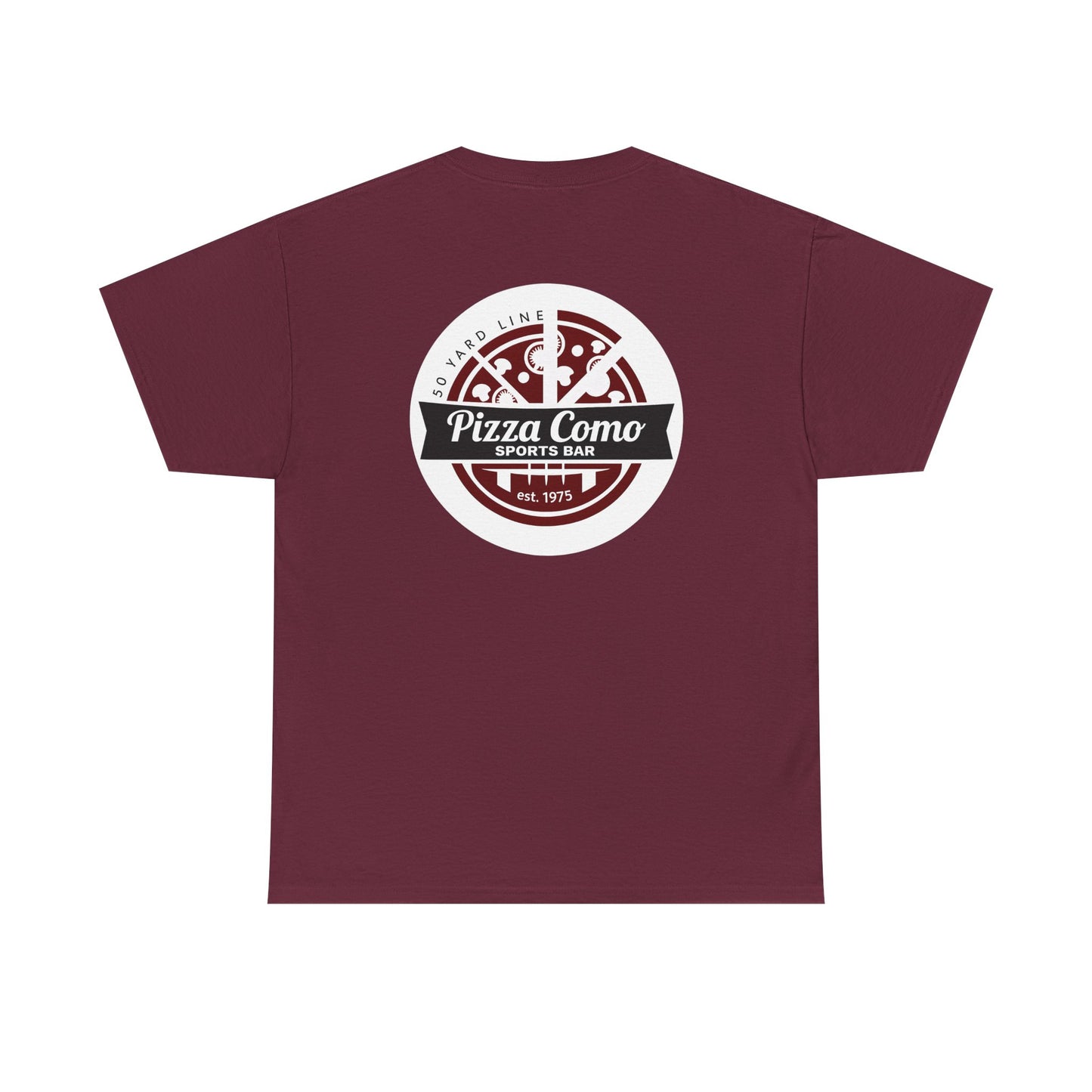 Classic 50 Yard Line Pizza Como Logo T Shirt