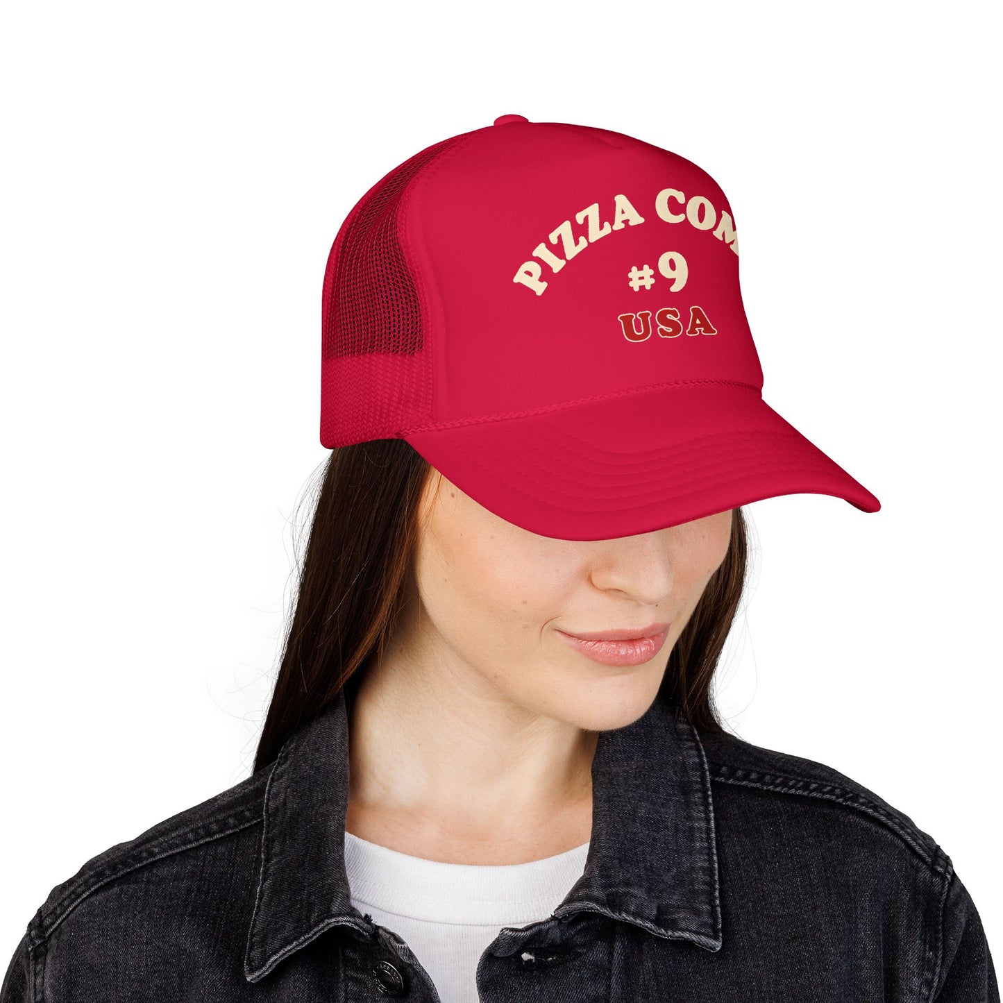 Pizza Como #9 USA 1975 Design Remake Trucker Hat