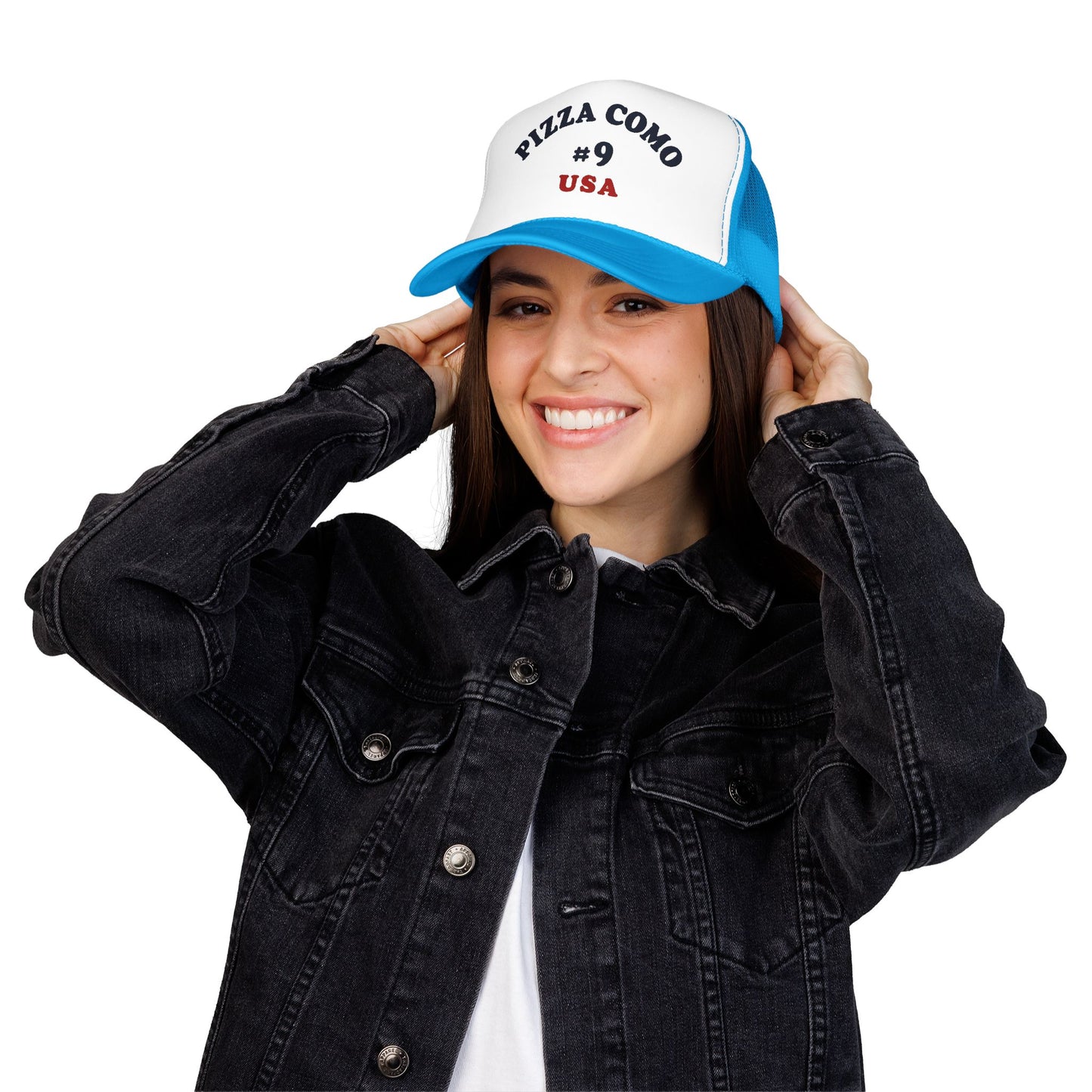 Pizza Como #9 USA 1975 Design Remake Trucker Hat