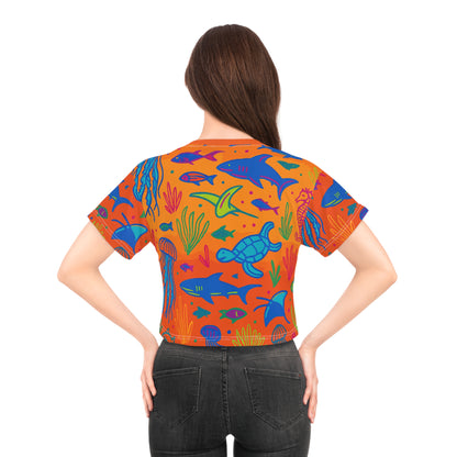 Ocean Life Crop Tee