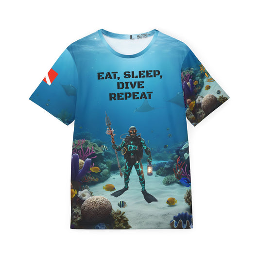 Eat Sleep Dive Repeat Performance Tee