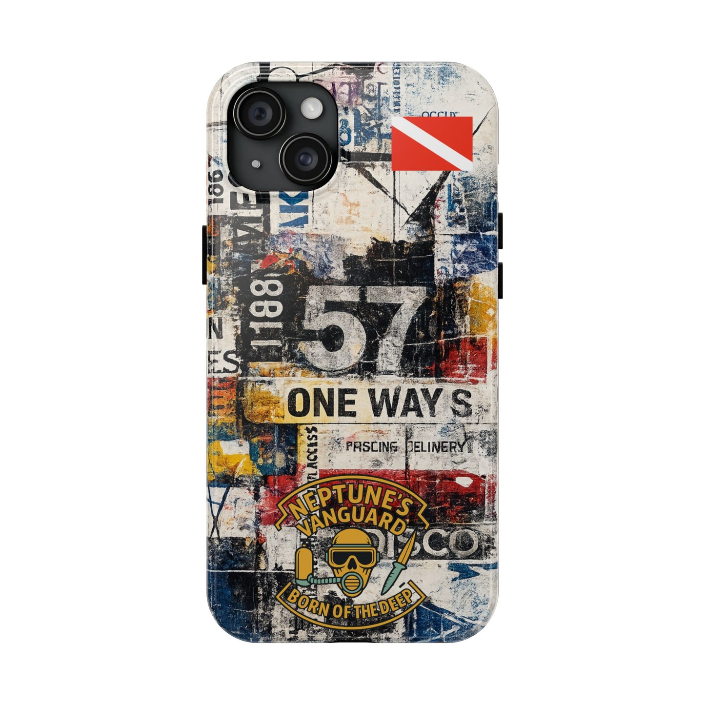 Grunge Street Collage Tough Phone Case