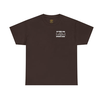 Wish You Were Beer 50 Yard Line Sports Bar T Shirt