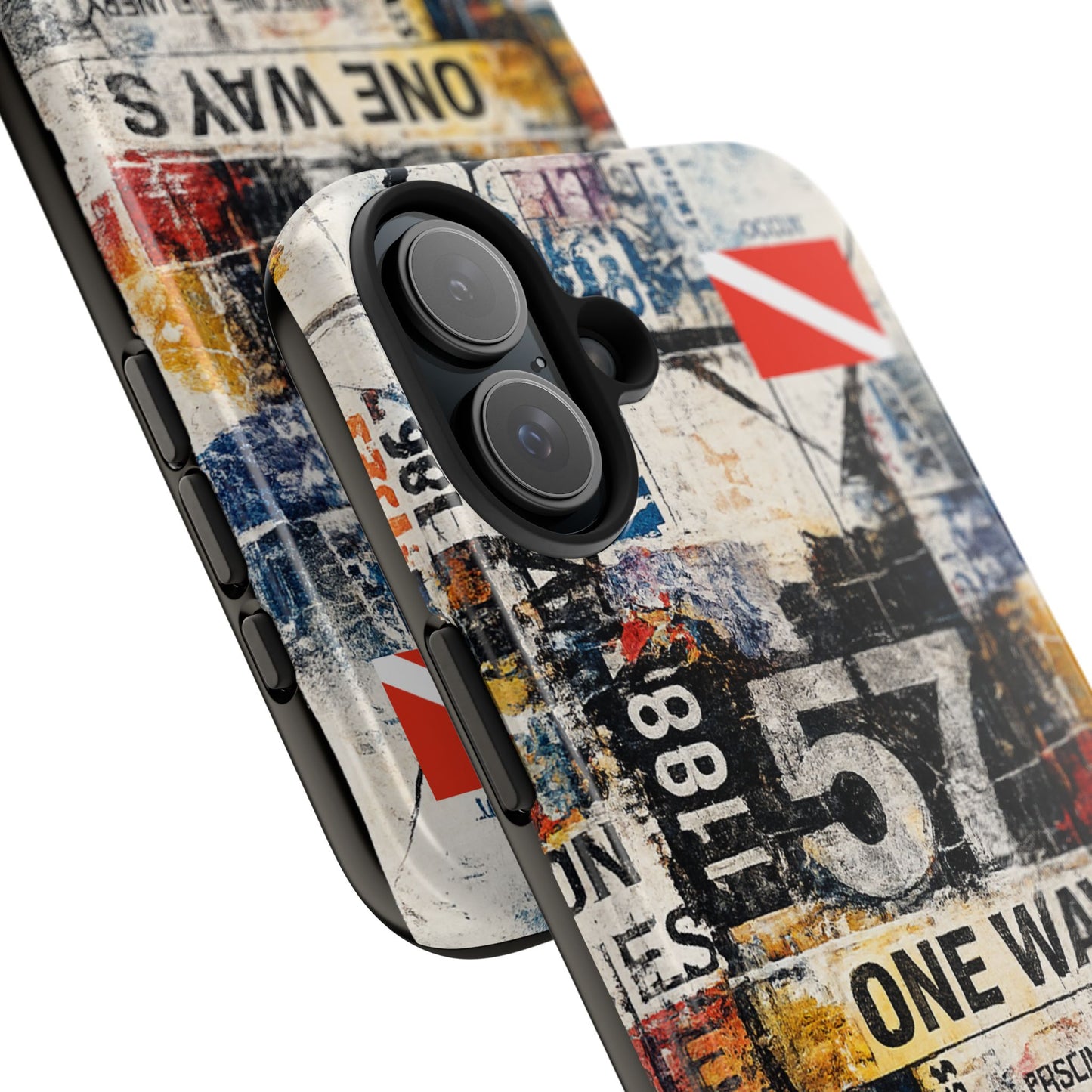 Grunge Street Collage Tough Phone Case