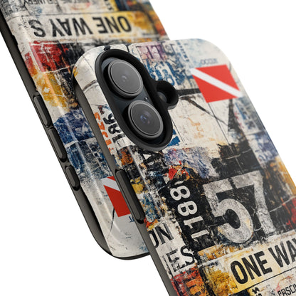 Grunge Street Collage Tough Phone Case