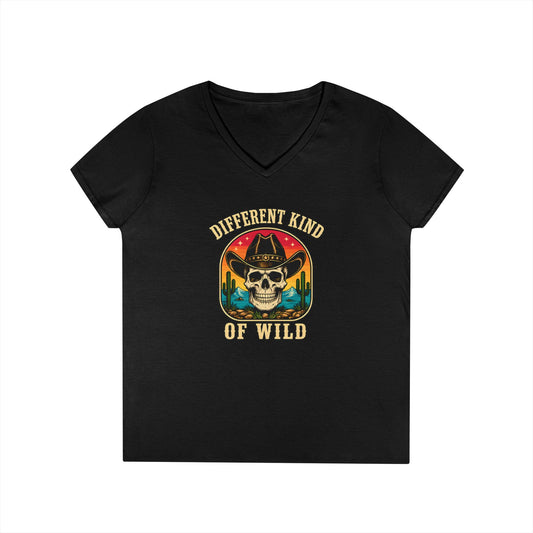 Ladies' V-Neck T-Shirt  'Different Kind of Wild'