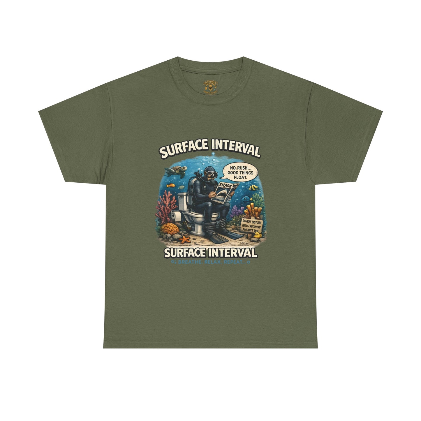 Funny Scuba Diver T Shirt | No Rush Good Things Float