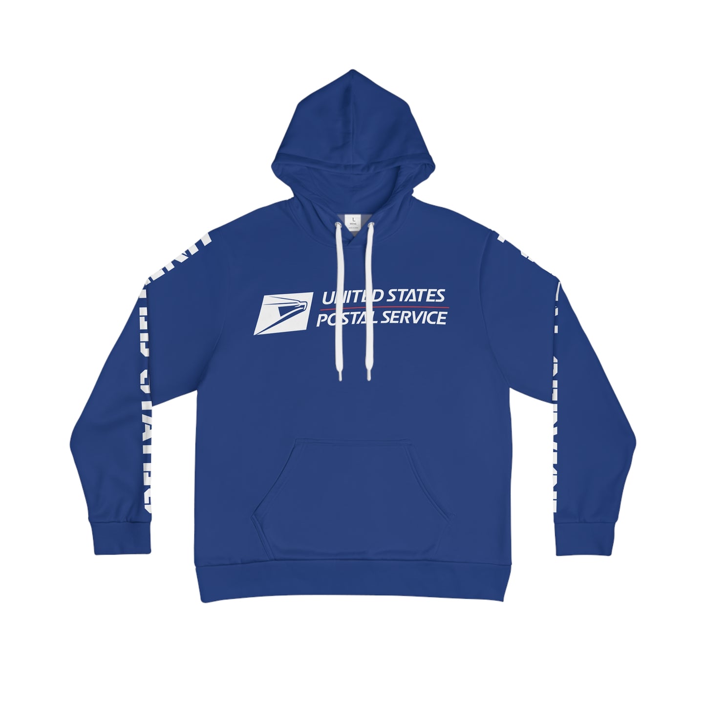 Postal Pride Pullover Hoodie with Vintage Mailman Graphic