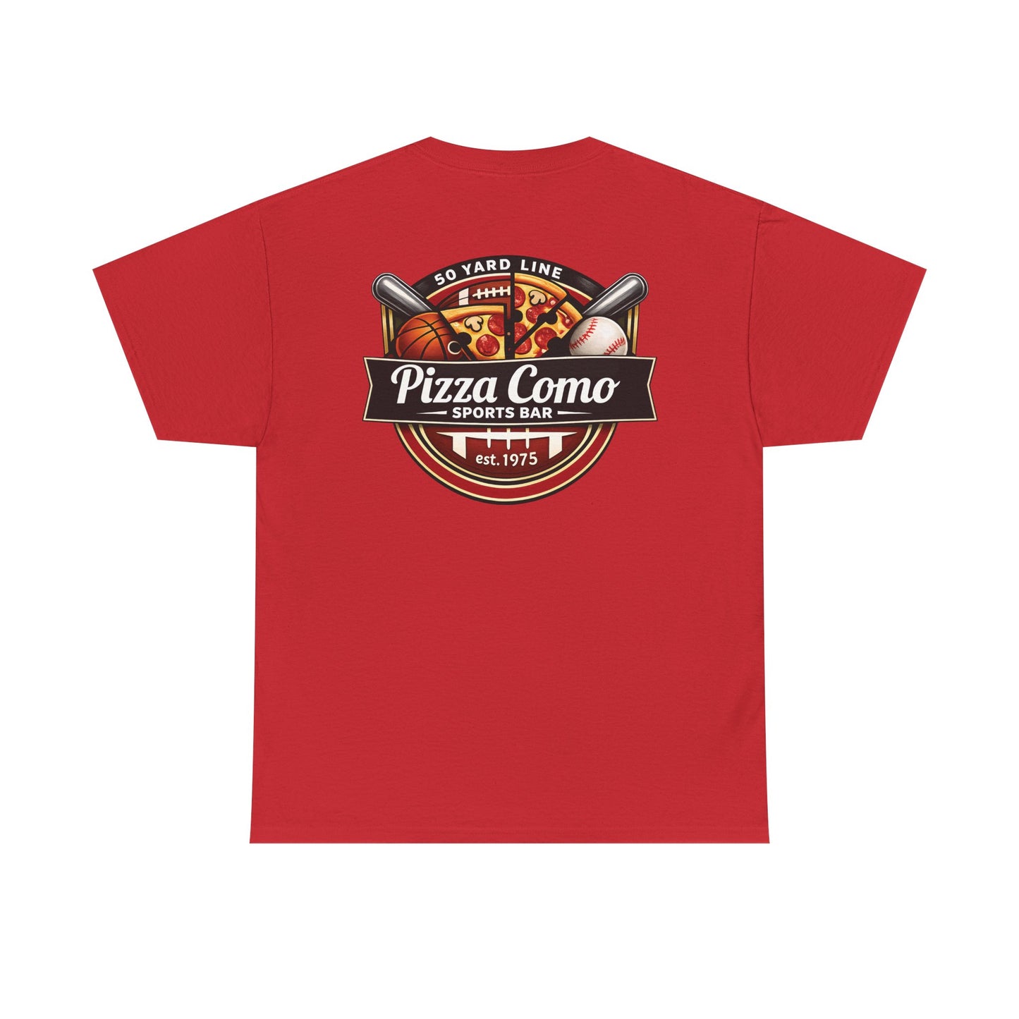 Pizza Como Sports Bar Logo T Shirt