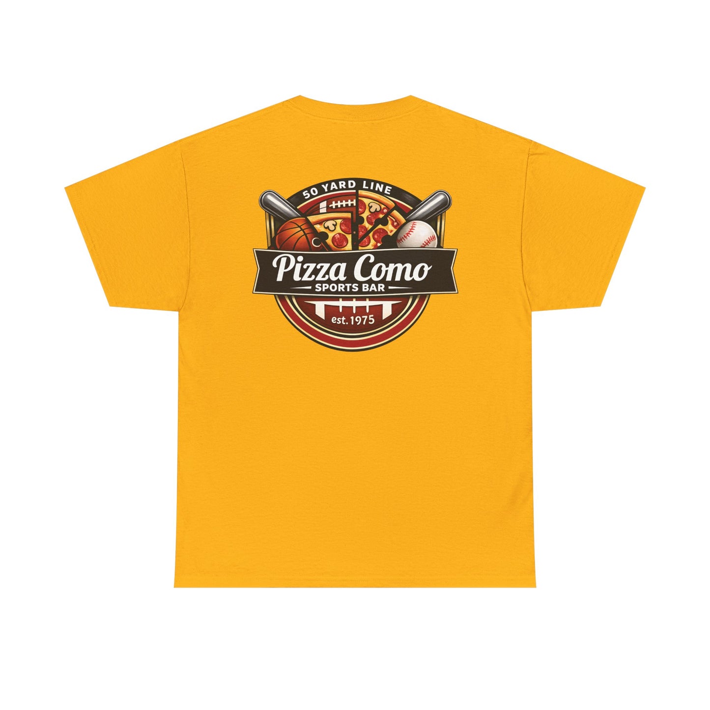 Pizza Como Sports Bar Logo T Shirt