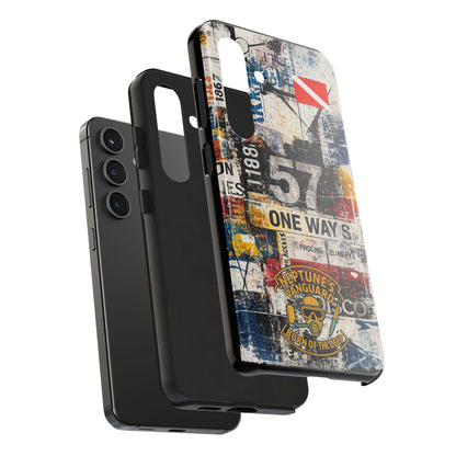 Grunge Street Collage Tough Phone Case