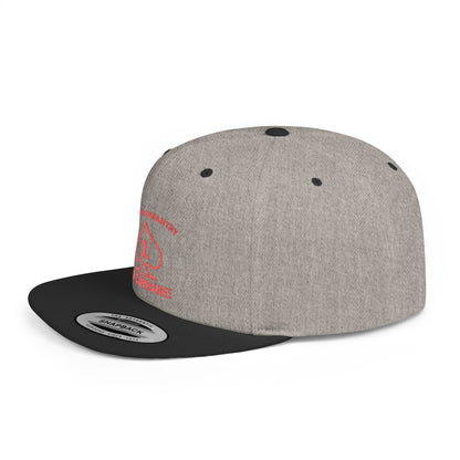 Flat Bill Snapback - 1st Infantry "Red Currakee" Spade Logo Cap