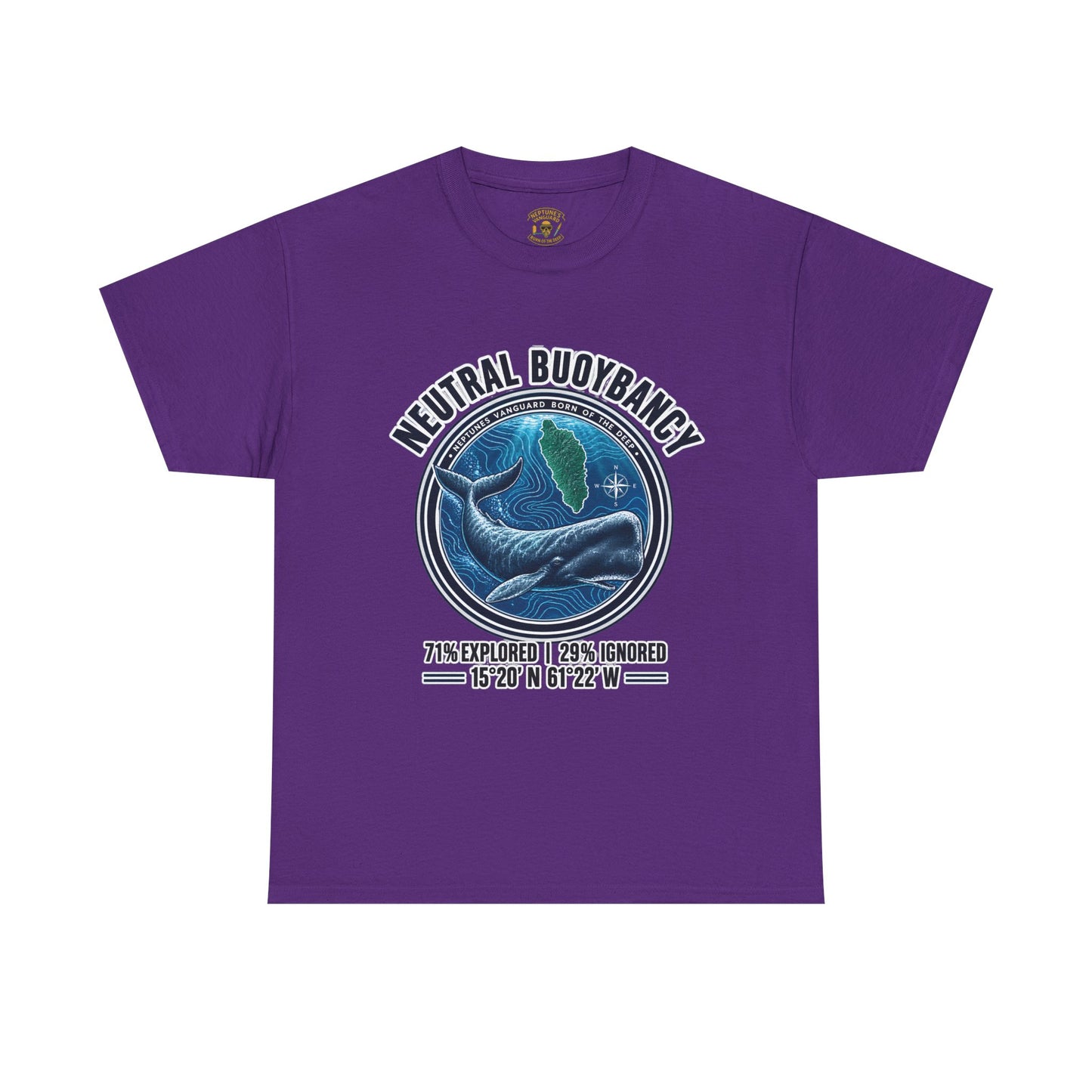 Dominica Sperm Whale Coordinates Tee
