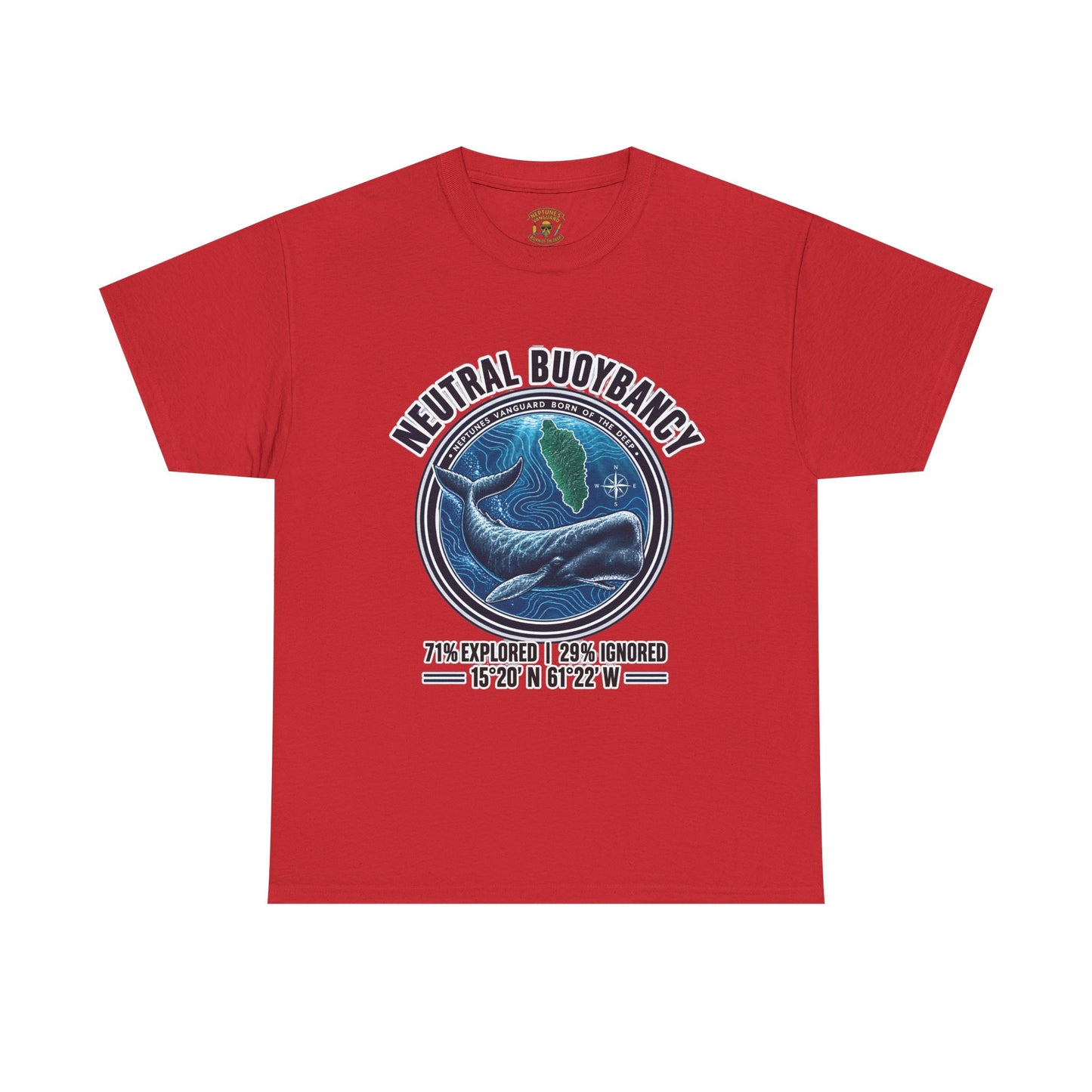 Dominica Sperm Whale Coordinates Tee
