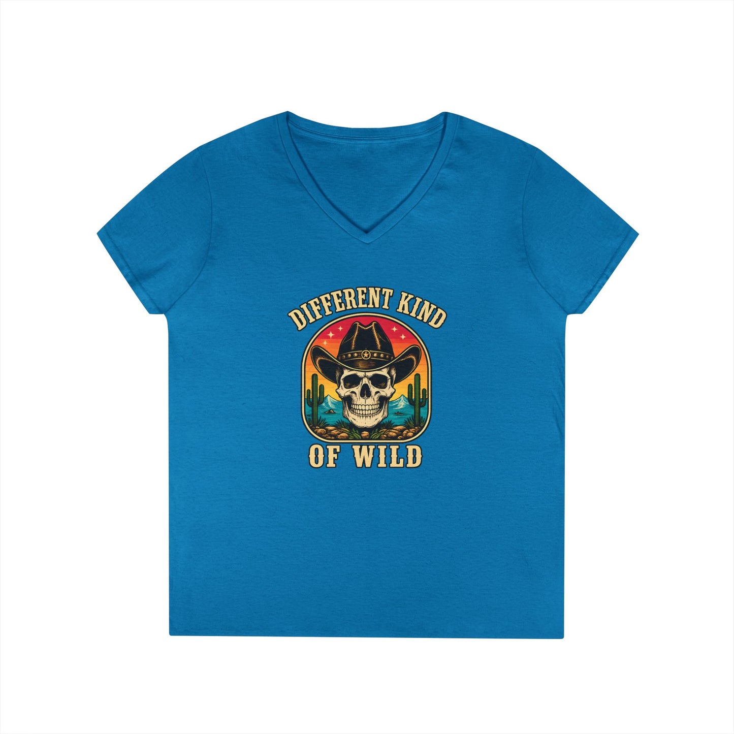 Ladies' V-Neck T-Shirt  'Different Kind of Wild'