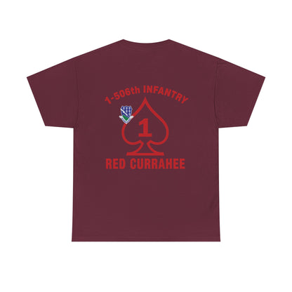 1-506th Infantry “Red Currahee” OG T-Shirt