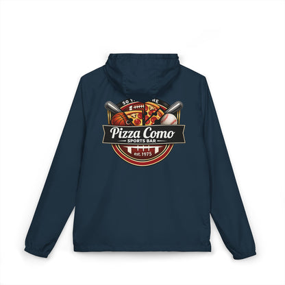Pizza Como Sports Bar Lightweight Water Resistant Windbreaker